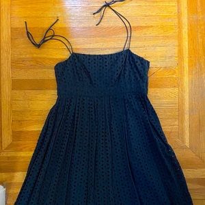 GAP Navy eyelet dress